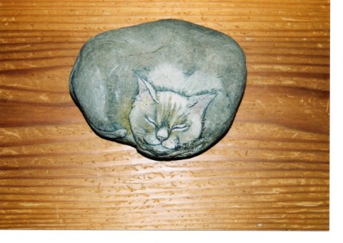 石に描かれた猫（２）
